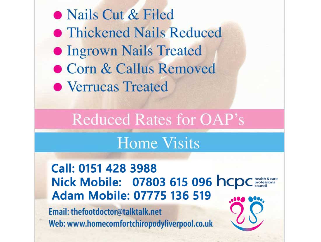 Home 'Comfort' Chiropody Care